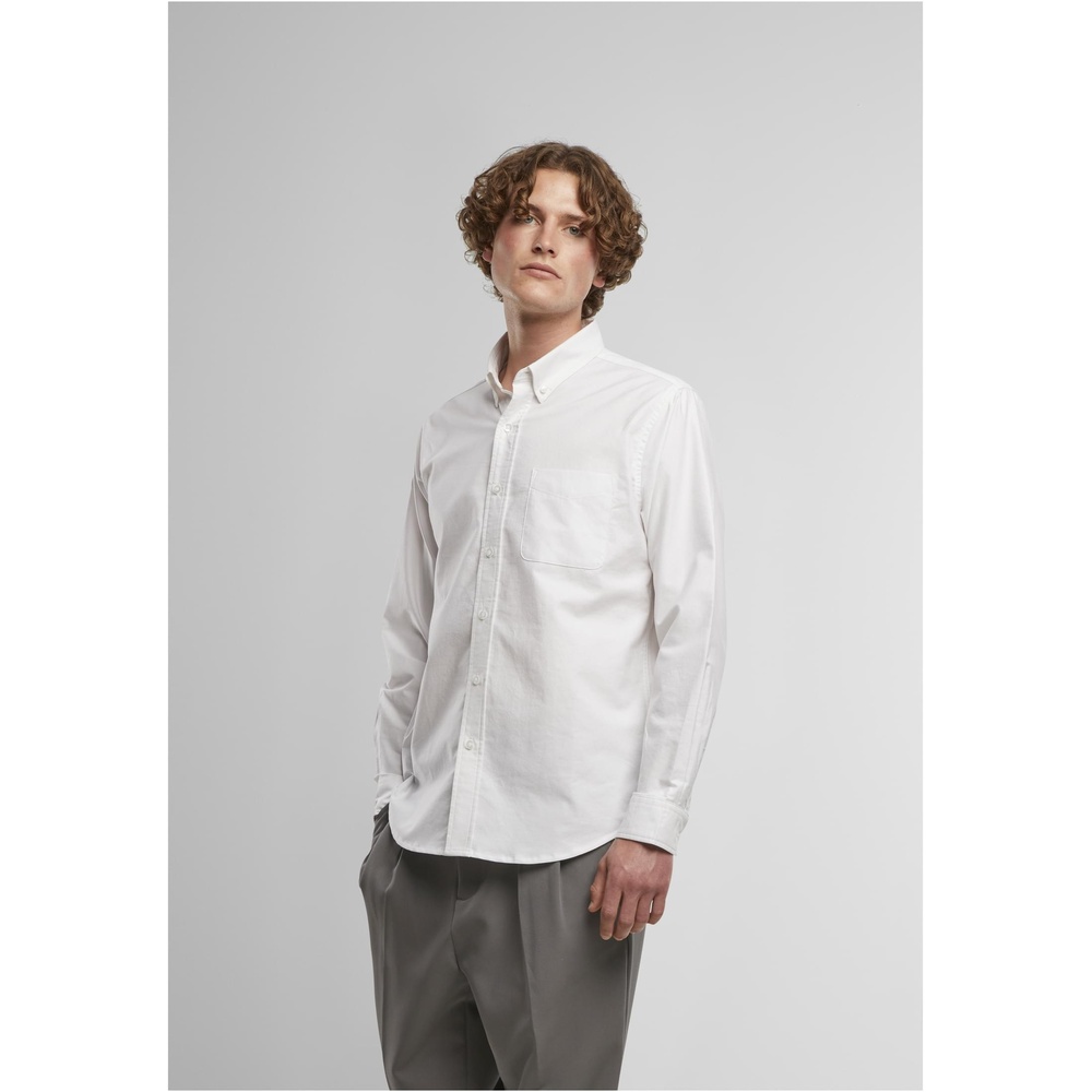 Urban Classics - Button Up Oxford Shirt - White